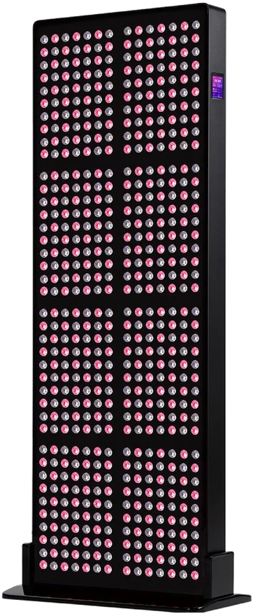 Red light panel on the acrylic base